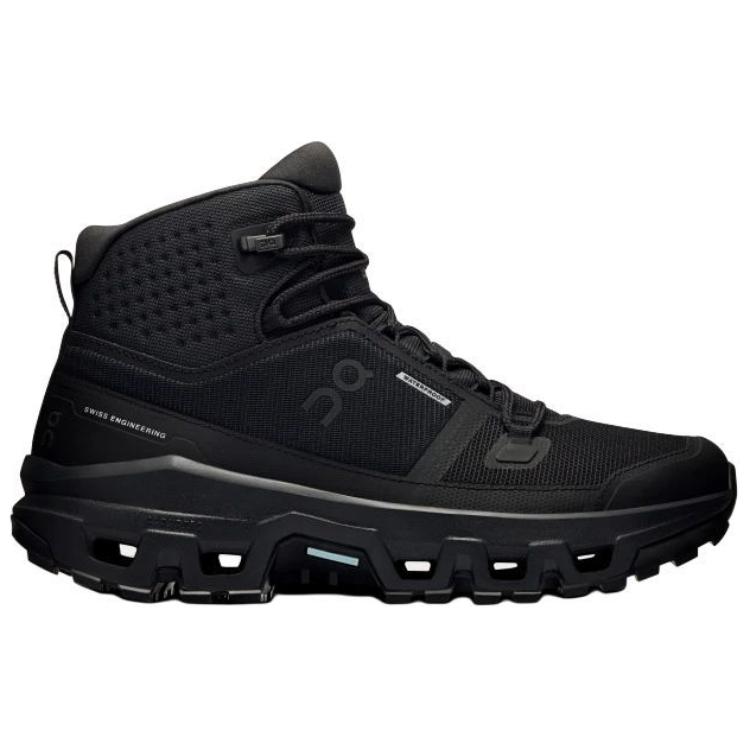 ON  Cloudrock Waterproof Triple Black Women Sneakers 3WF10131043