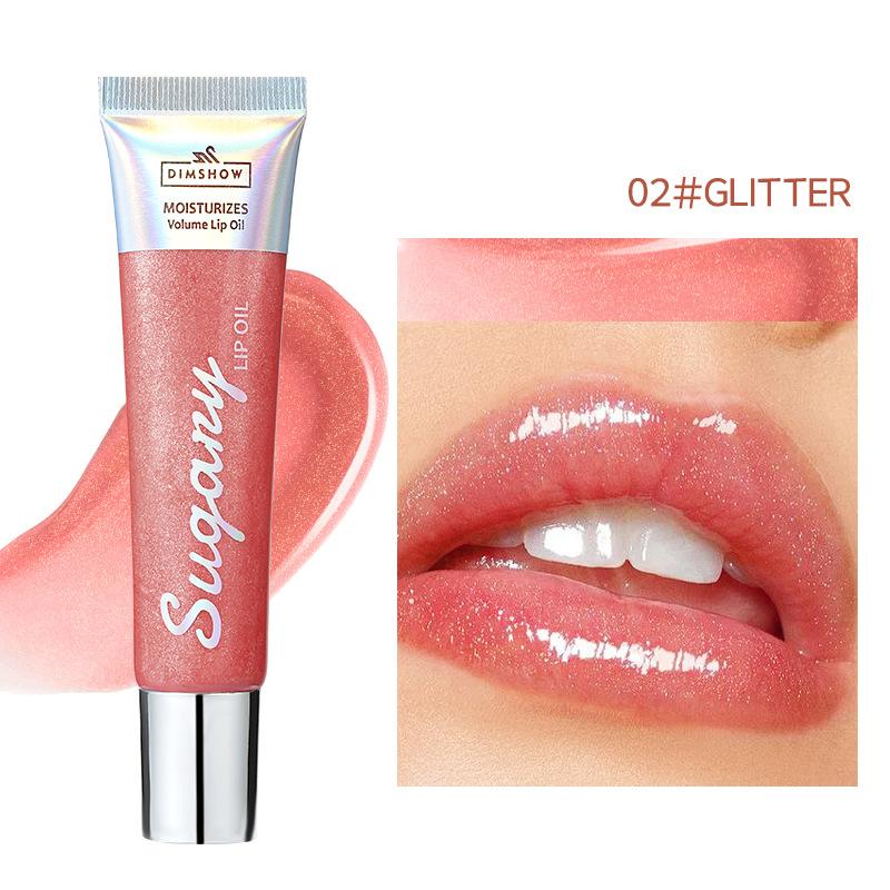 Dimshow Water  Clear Jelly Lip Oil Lip Balm Moisturizing And Smoothing Lip Liner Jelly Pout Lip Gloss Glass Lip
