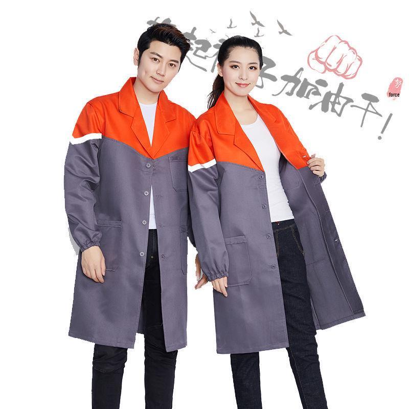 Unisex Blue Smock: Long, Wear-Resistant, Dirt-Resistant Labor Protection for Autumn/Winter - Ideal for Warehouse Management and Handling.