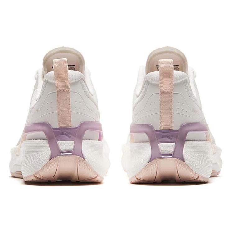 Anta Burning Refinement Cushioning, Wear Resistant Low top Running Shoes Women's White Pink 122427788-3