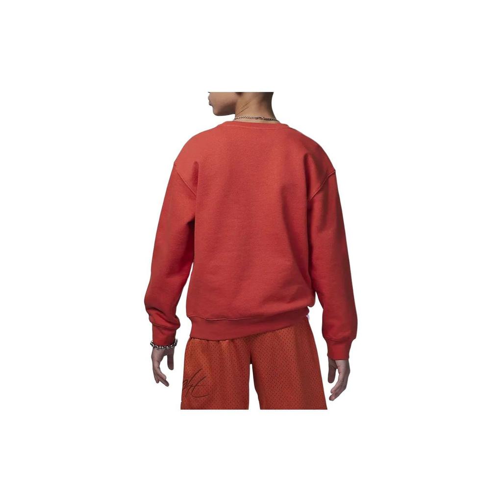 Jordan Essentials Solid Color Crew Neck Casual Long Sleeve Sweatshirt Kids Sweatshirt Lobster-Red HF2529-604
