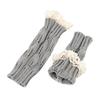 Lace Arm Sleeves Slouchy Y2K Warm Knit Gloves for Women Girl Casual Hand Warmers