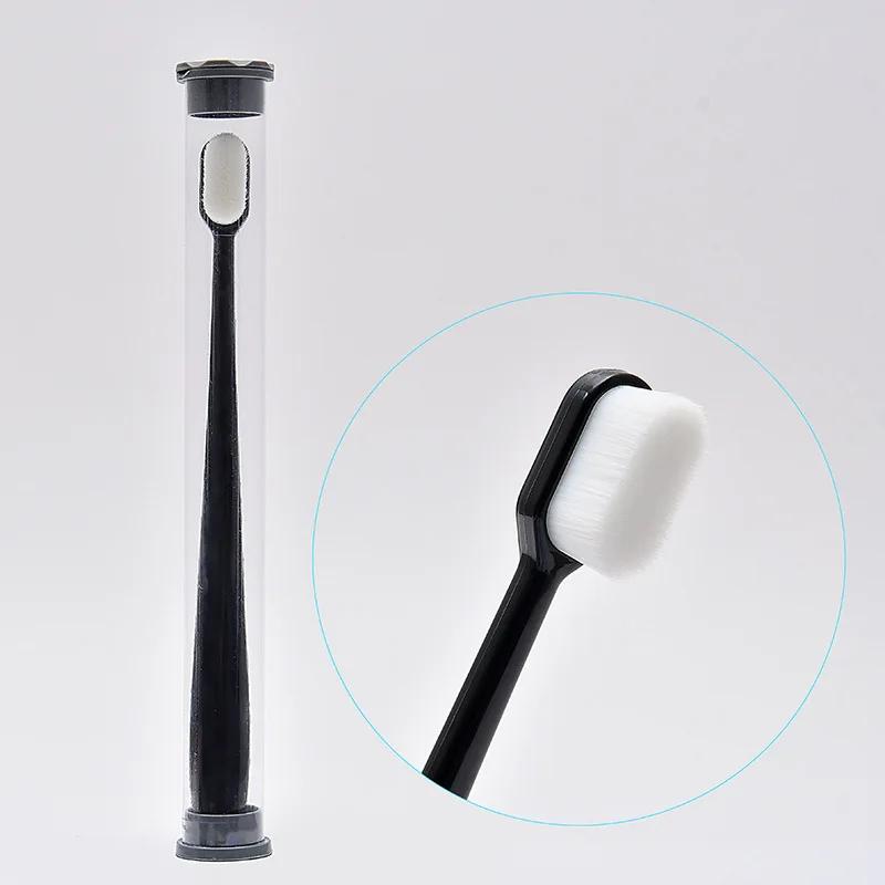 Environmentally Toothbrush Ultra-fine Soft Flat And Waves Head Deep Cleaning Teeth Adult kids Manual Toothbrush For Oral Care