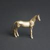 Brass Horse Figurine Sculpture, Animal Statue, Miniature Bronze Statue, Pure Copper Desktop Decoration