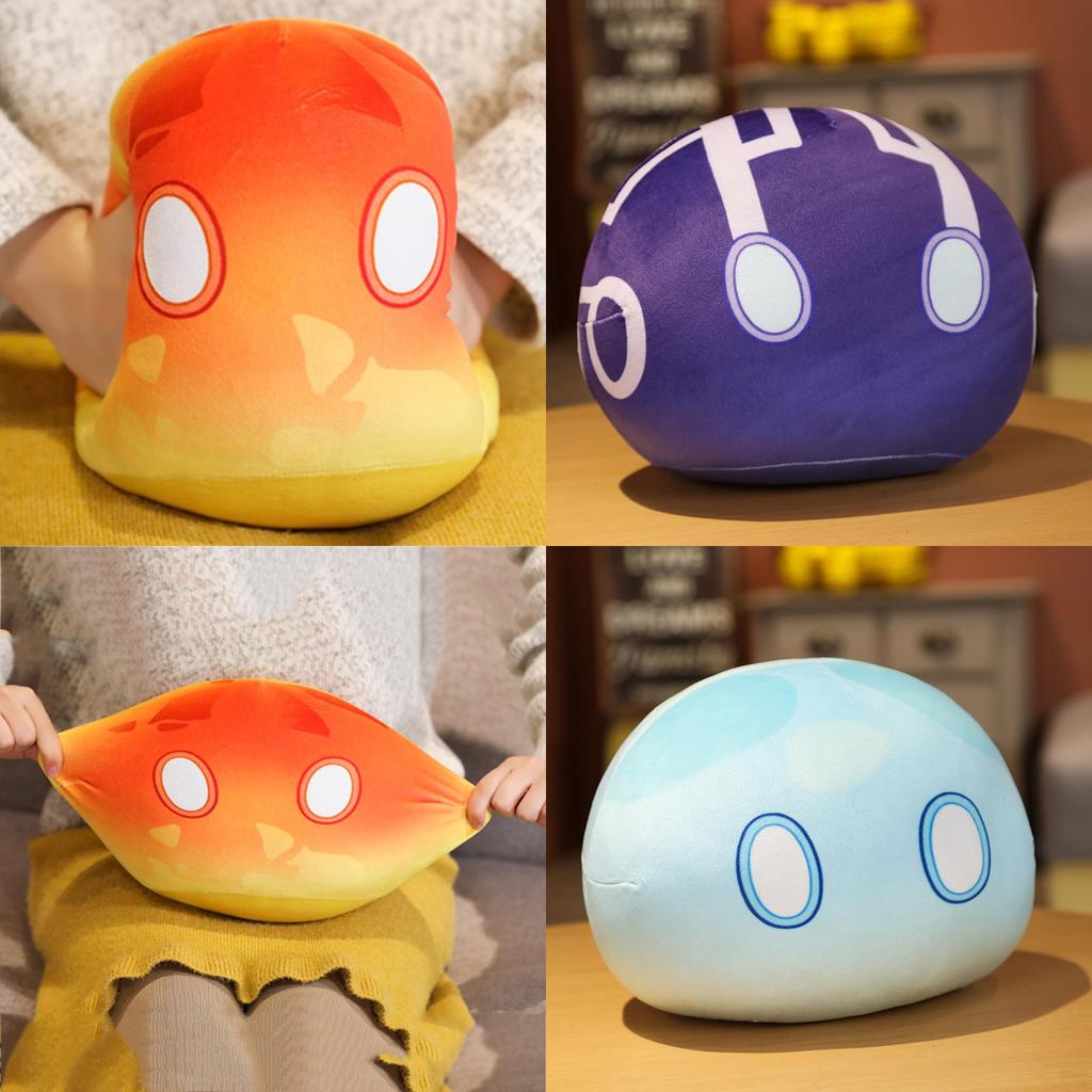 Genshin Impact Slime Theme Adorable Plush Dolls Perfect Kids Gift Cartoon Pillow