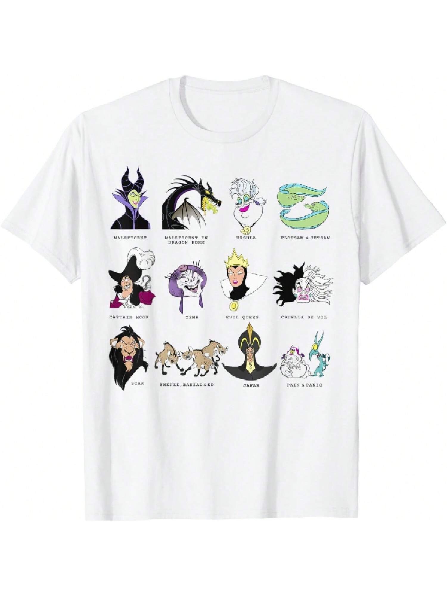 Villains Portrait Grid T-Shirt S разноцветный