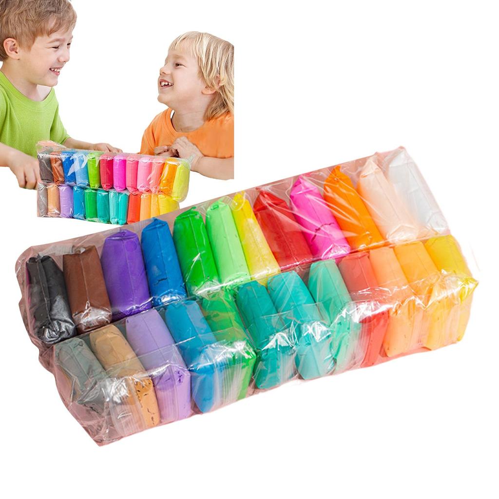 12/24/36pcs Color Clay Air-dried Clay Set DIY Crafts Ultra Light Plastic Clay for Friends Children Gifts