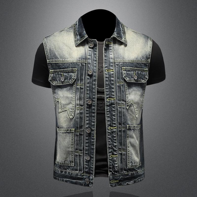 

730/MJ5189/P150 Ankle-Length Mid-Rise Mens Skinny Jeans With Lightweight Denim And Comfort Waistband 4XL сірий