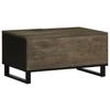  Coffee Table, Black, 80x50x40 Cm, Solid Mango Wood