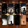 S-Shooting with Bows Phone Case For Samsung S25,S24,S21,S22,S23,S30,Ultra,S20,Plus,Fe,Lite,Note,10,Black Cover