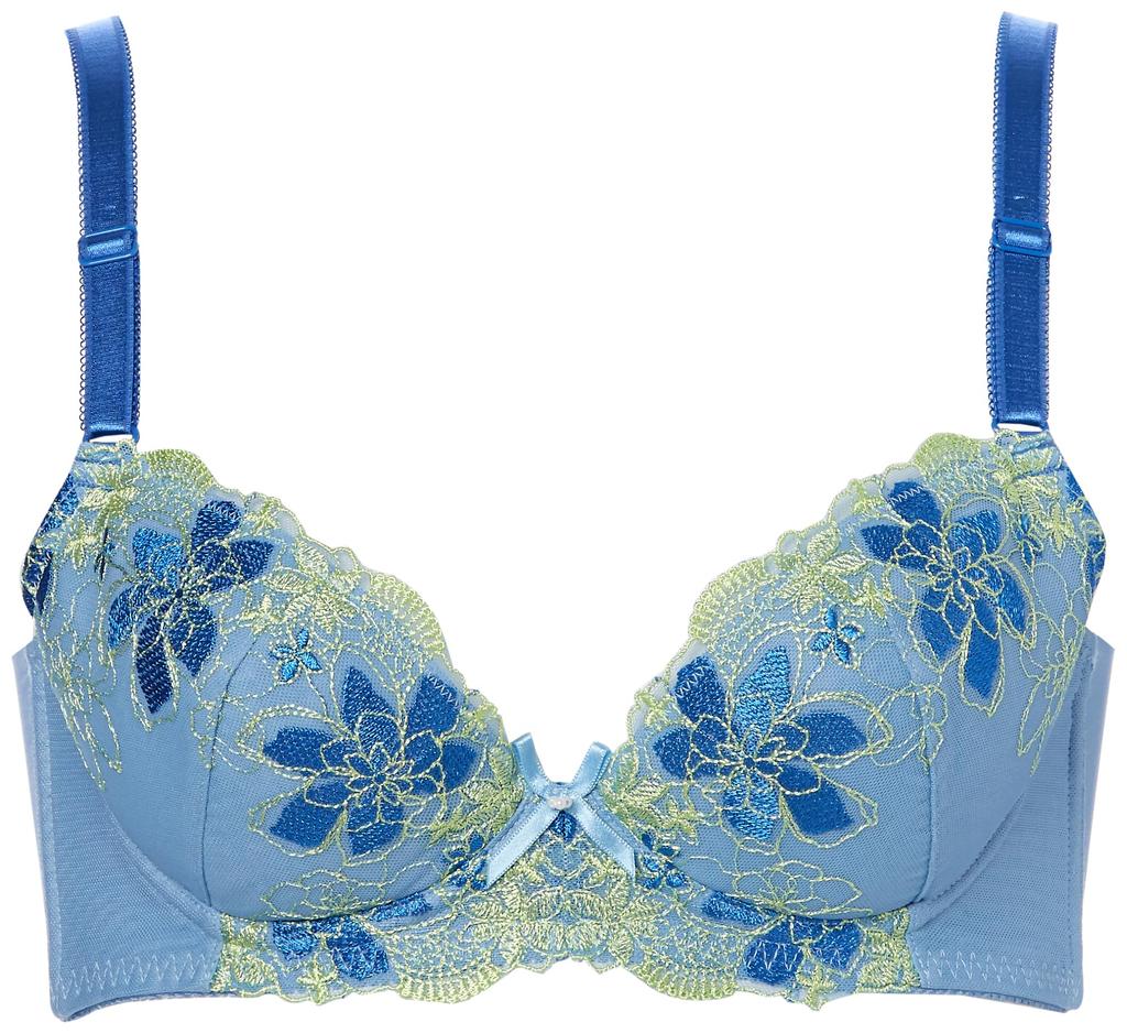 Bra Create a Soft upward soft wire bra 94621AS Blue [Atsugi] [Beauty Make] bust. make-up Women's