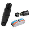 Waterproof Cable Connector Quick Connection 2/3 Pin Electrical Terminal Adapter Wire Connector  For Outdoor Use