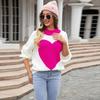 2026 Autumn-Winter Women's Heart-Shaped Valentine’s Day Round Neck Knit Pullover