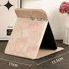 Portable Tulip Makeup Mirror: Compact Handheld and Desktop Vanity Mirror for Dormitory Students