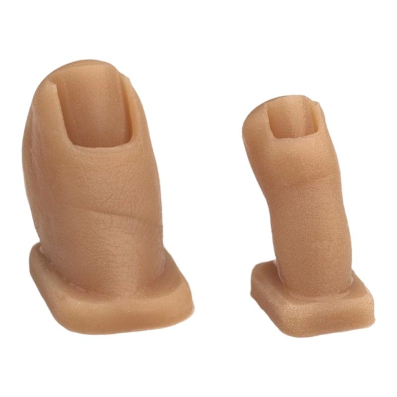 Two Silicone Foot Nail Training Models For Artistic Decoration Practice And Skill Development