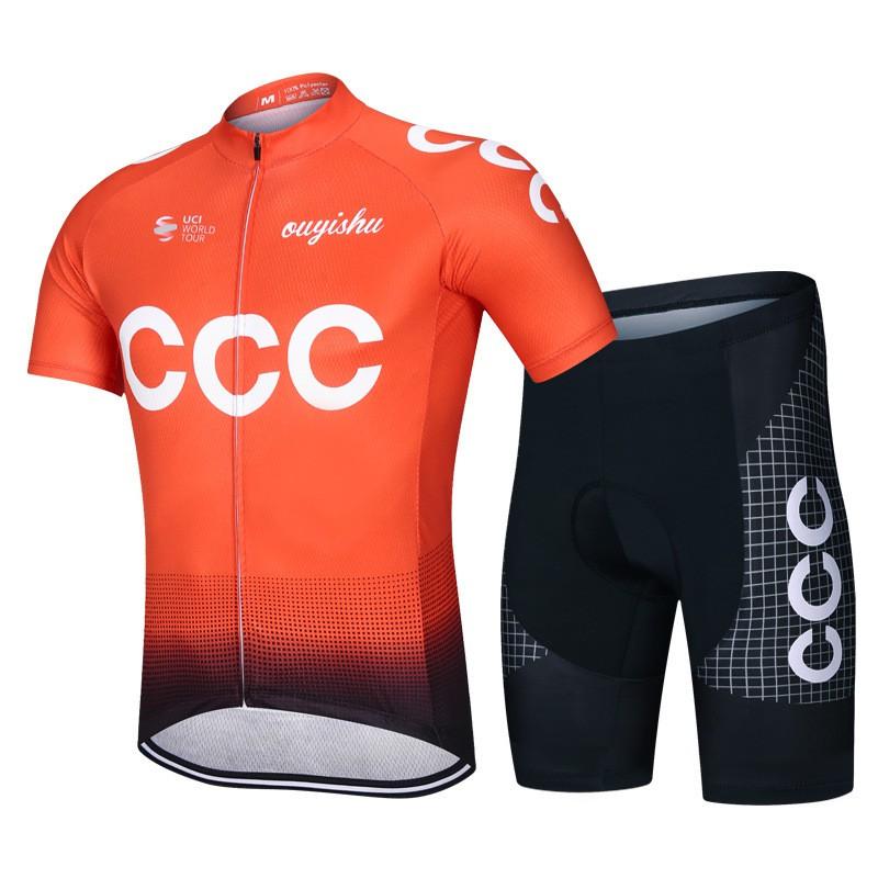 Mens Cycling Jersey Shorts Set Breathable Bike Apparel Road Mountain Biking