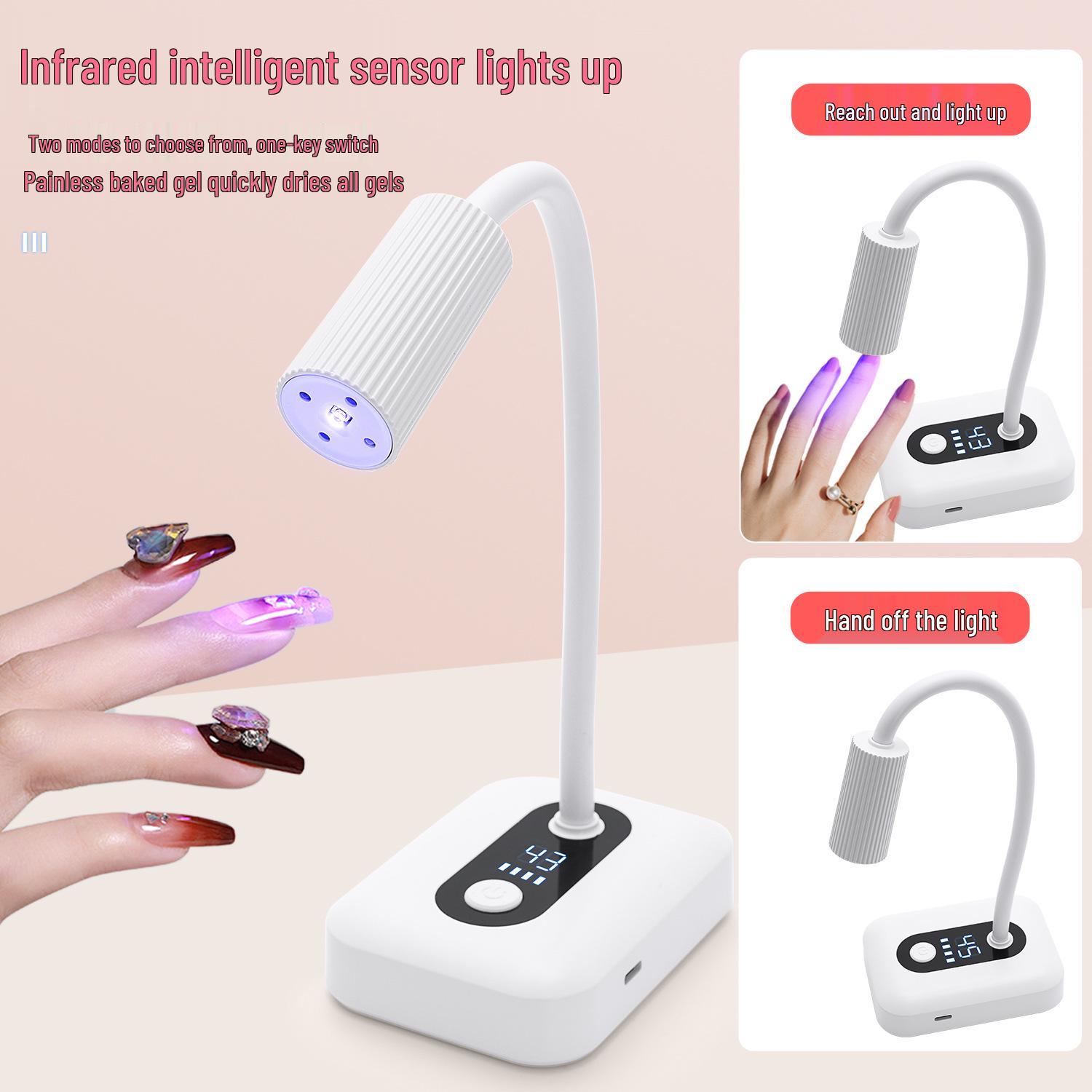 

Portable Rechargeable UV Nail Lamp M8 for Curing and Light Therapy белый
