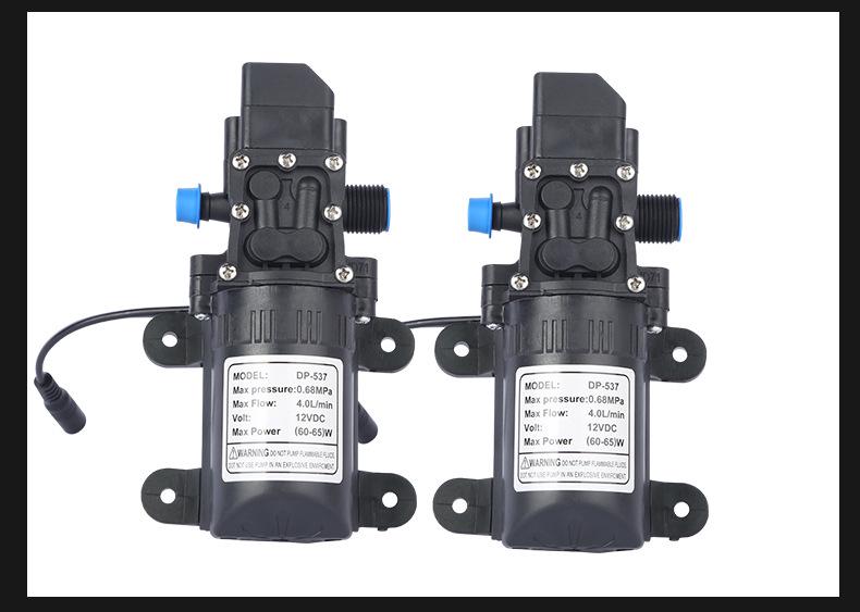 12V Mini Smart High-Pressure Electric Diaphragm Pump for Car Wash & Sprayer Accessories