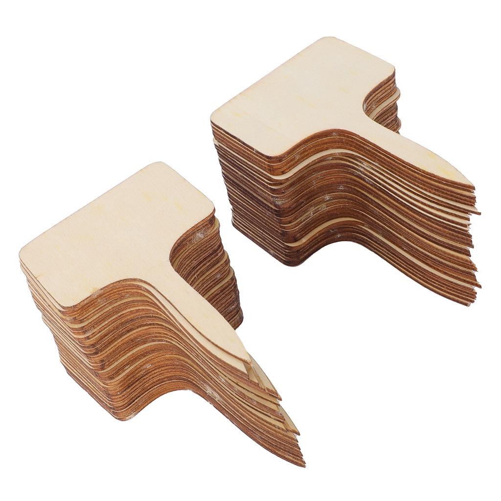 Plant Labels Writable Thickened Wood Plant Identification Tags for Succulents Flowers Gardening Nursery