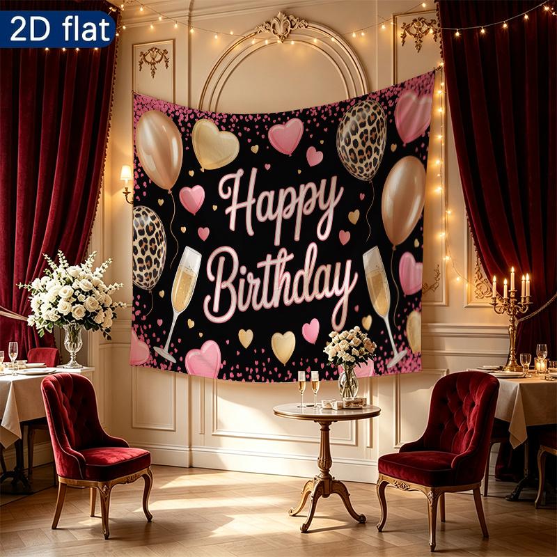 Party Backdrop Pink Photo Booth Background Front Door Decor