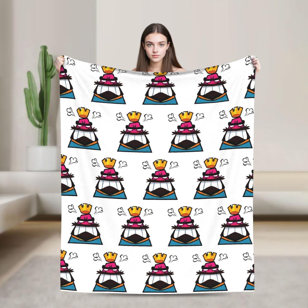 Clashes Royaleds Game Blankets  Fuzzy Funny Warm Throw Blanket for Bedspread Decoration