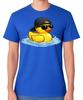 Cool Rubber Duck T-Shirt Funny Duck Sunglasses Cartoon Unisex Tee
