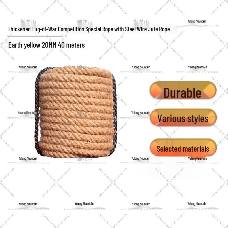 Yulongshan Heavy-Duty Hemp Tug-of-War Rope