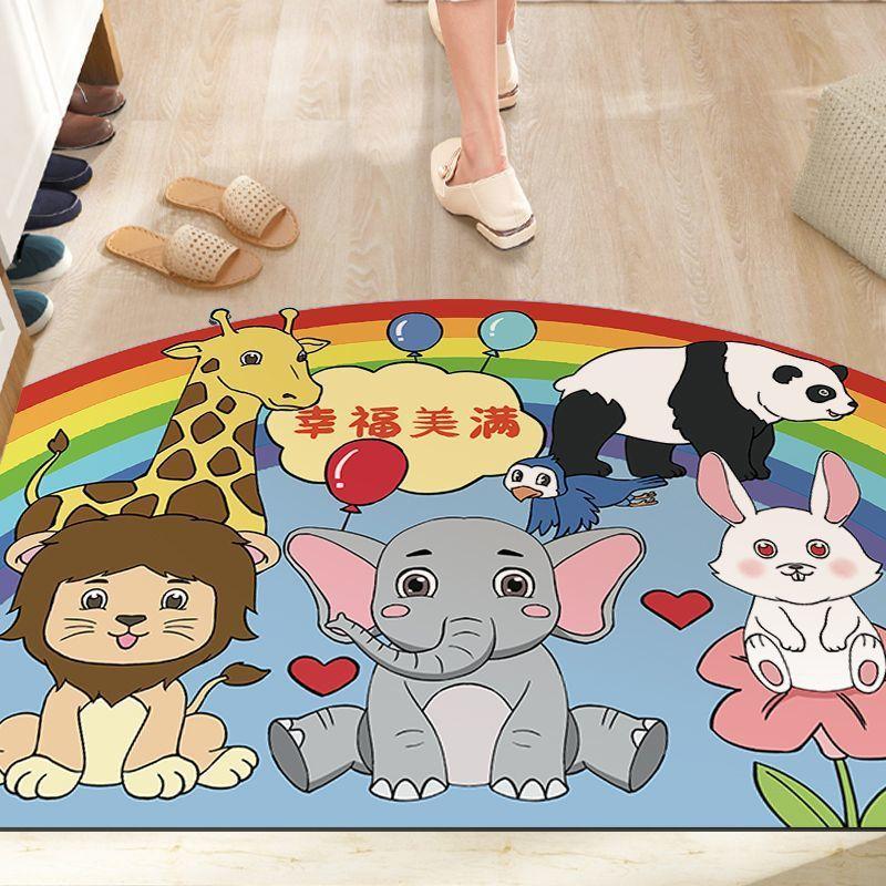 Cartoon Can Love The Home Door Mat Door Dirty Anti-slip Mat Into The Door Porch Can Be Cut Carpet