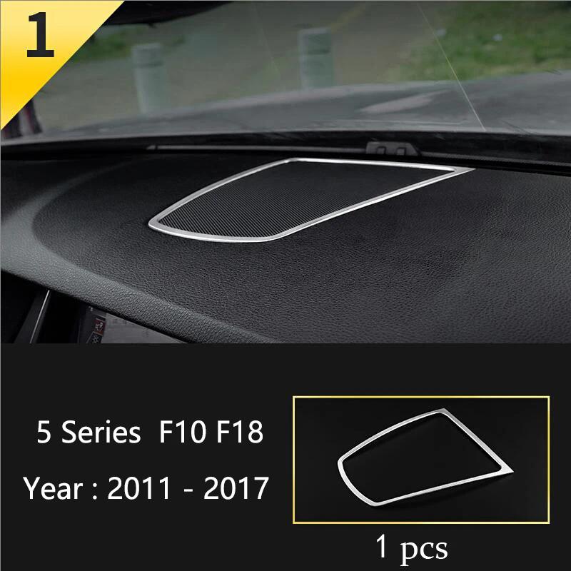 Matte Car Styling Interior Door Audio Stereo Speaker Sequ Decorative Cover Trim For BMW 5 Series F10 F11 F18 Auto Accessories