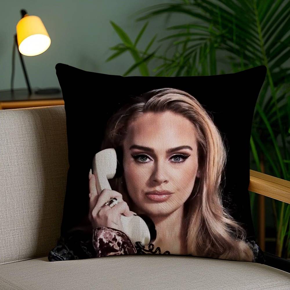 Heiße Sängerin A-Adele 30 Kissenbezug Zuhause Wohnheim Stuhllehne Kurzer Plüsch Doppelseitiger Druck Büro Nickerchen Kissenbezug