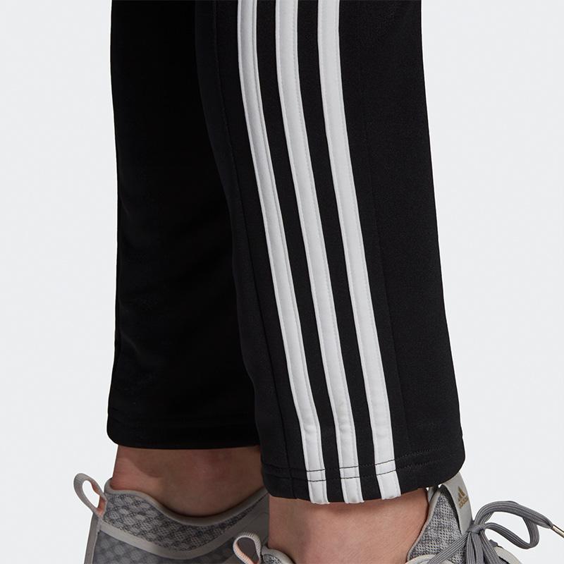 Adidas Classic Striped Casual Sports Pants Women Bottoms Black EI6182