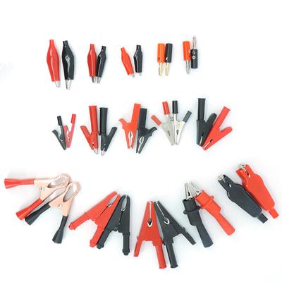 5A 10A 50A Alligator Crocodile Clip Insulated Handle Car Battery Test Clamp Lead Cable Probe  Socket 4mm Banana Plug Electric Clamps