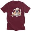 Custom English Bulldog T Shirts Men Pure Cotton Tee Tops Tshirt Fashion Tshirt Clothing