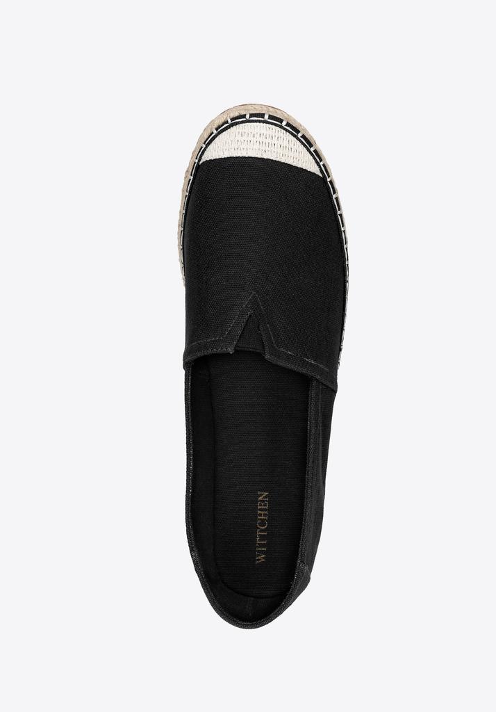 Wittchen Men's Espadrilles With Braided Toe Black, Black Textile Material