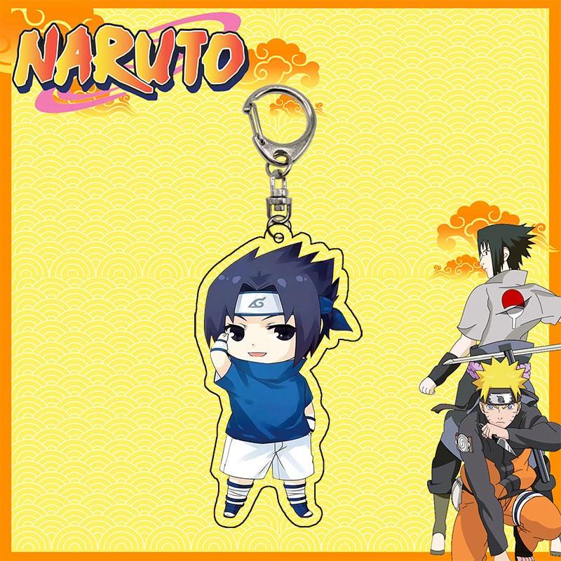 Anime Naruto Akryl nyckelring tillbehör Uzumaki Naruto Tecknad nyckelring