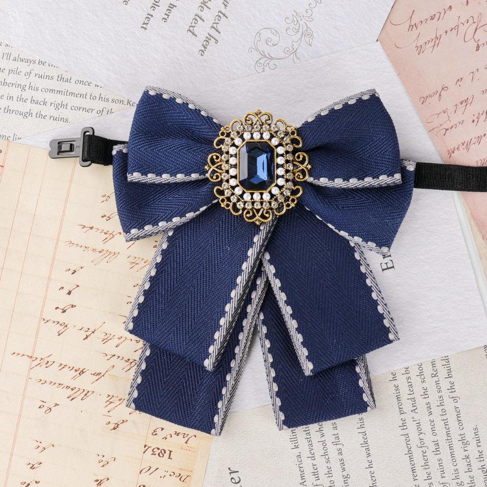 

Solid Color Rhinestone Collar Flower British Style Men s Suit Accessory Wedding Style 3
