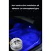 Wireless Adhesive LED Car Interior Ambient Light Remote Control Decor Auto Roof Foot Atmosphere Lamp Bicycle Tail Light