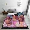 Super Warm Blanket Airplane Travel Huntrix Boys Band Kpop Film Throw Blanket Flannel Bedspread For Couch Bed Sofa Bed Cover