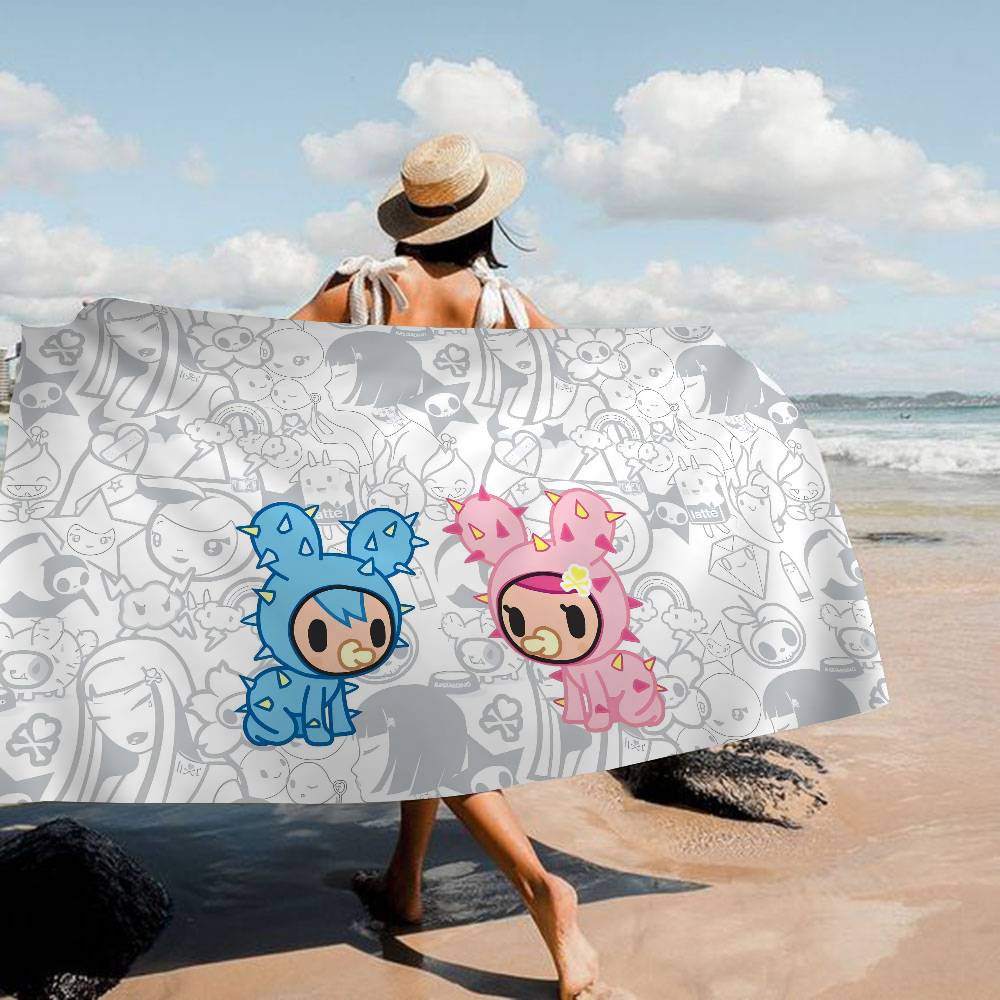 Japan Tokidoki Anime Badetuch Mikrofaser Weich Wasserabsorbierend Atmungsaktiv Für Mädchen Kinder Dekoratives Cartoon Strandtuch
