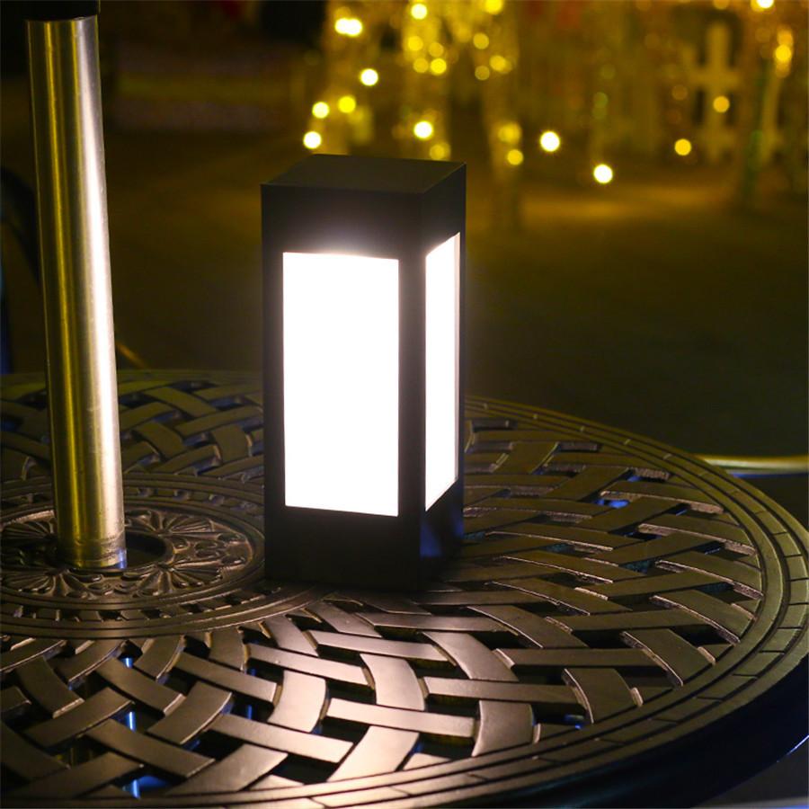 Solar Post Cap Lights Outdoor LED Deck Fence Cap Solar Lights Bright Waterproof Solar Post Lights for Patio Deck Garden Decor