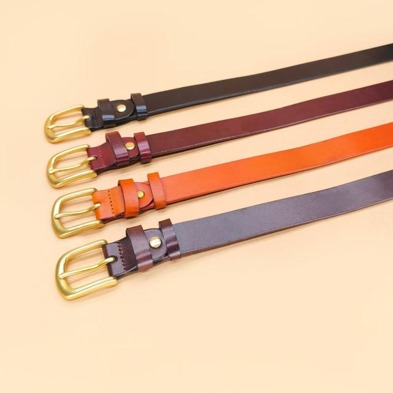 Simple Dress Decorative Belt Fashionable Alloy Pin Buckle Belt