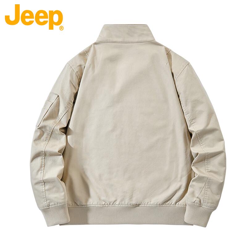Jeep Men's American Retro Stand Collar Casual Jacket