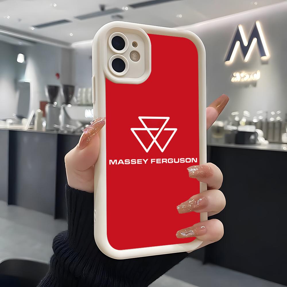 

Чехол для телефона Massey Ferguson для IPhone Air 17 Pro Max 16 E 15 14 Pro Max 13 12 11 Mini Plus Мягкий силиконовый Белый чехол iPhone 15