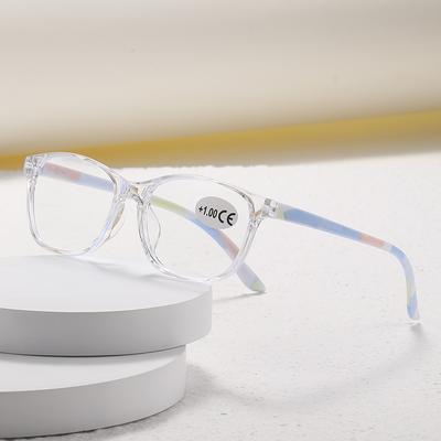 New Anti Blue Light Square Reading Glasses for Women Men Presbyopia Hyperopia Eyewear +1.0 +1.5 +2.0 +2.5