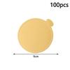 100 ცალი 8/9 სმ ოქროსფერი ტორტის ძირი ერთჯერადი მრგვალი მუსის დესერტის დაფა საკვები ქაღალდის საგები ტორტის საჩვენებელი ლანგარი საცხობი აქსესუარები ინსტრუმენტები