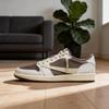 Tênis de Basquete Skate Colaboração Tendência Oliva Cano Baixo com Swoosh Invertido - Antiderrapante para Homens e Mulheres