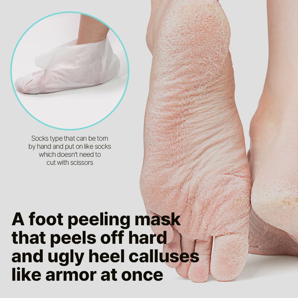 Ariul Smooth and Pure Foot Peeling Pack Mask, Exfoliating/Foot Mask/Foot