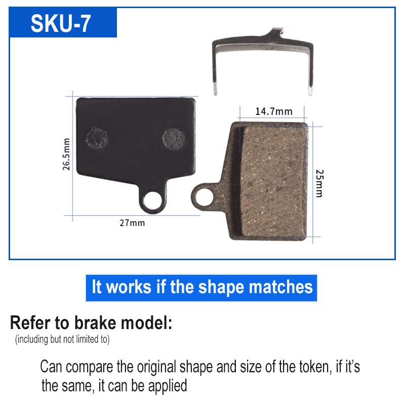 4 par Resin sykkel sykkel skive bremseklosser for SHIMANO SRAM AVID HAYES Magura Formula og scooter sykkel skive bremse