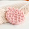 Silicone Shampoo Brush Scalp Massage Brush Wet and Dry Hair Washing Brush Water Droplets Shaped Shampoo Comb for Daily