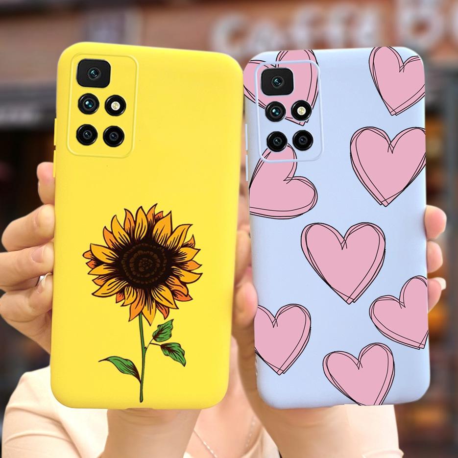 Redmi 10 Case Stylish Sunflower Daisy Cover Case For Xiaomi Redmi 10 Redmi10 Phone Cases 6.5'' Soft TPU Fundas Shockproof Bumper